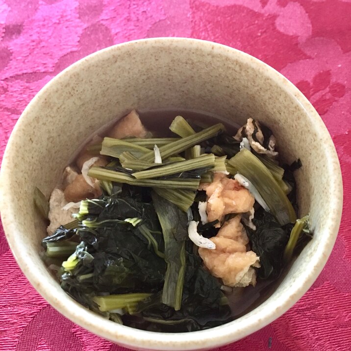 雑魚と小松菜の煮浸し